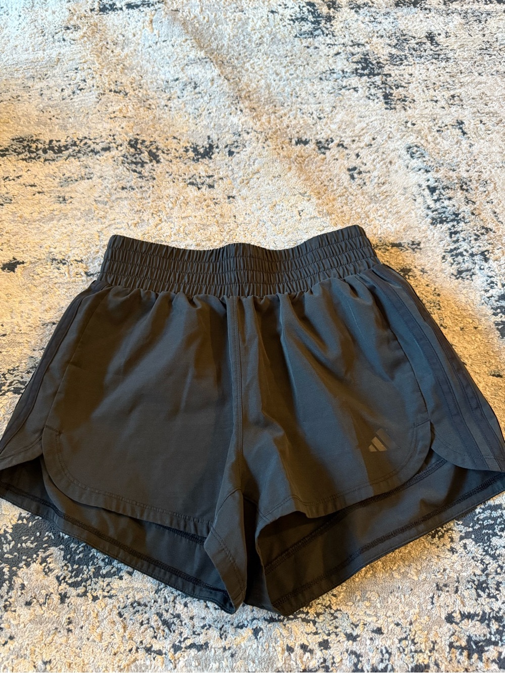 adidas Black Women's Athletic Shorts with Elastic Waistband